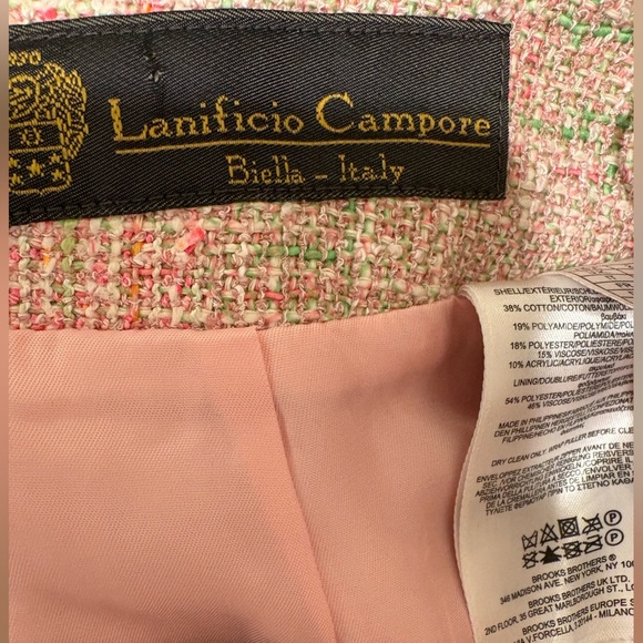 Elegant Tweed Pencil Skirt in Pink and Brown - Picture 4 of 5